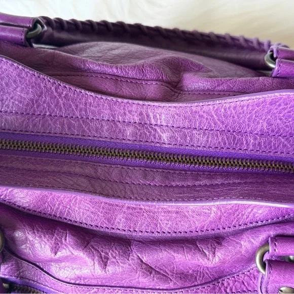 BALENCIAGA CITY BAG SUPER RARE ULTRAVIOLET PURPLE F/W 2013 CLASSIC CITY - Picture 3 of 14